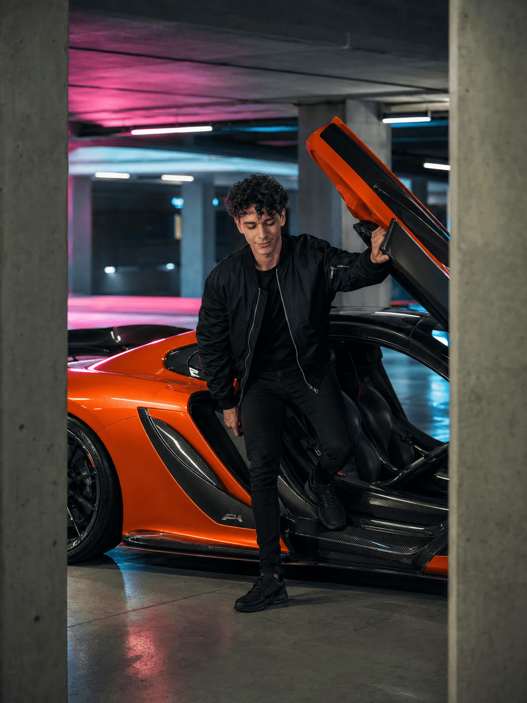 McLaren Neon Garage
